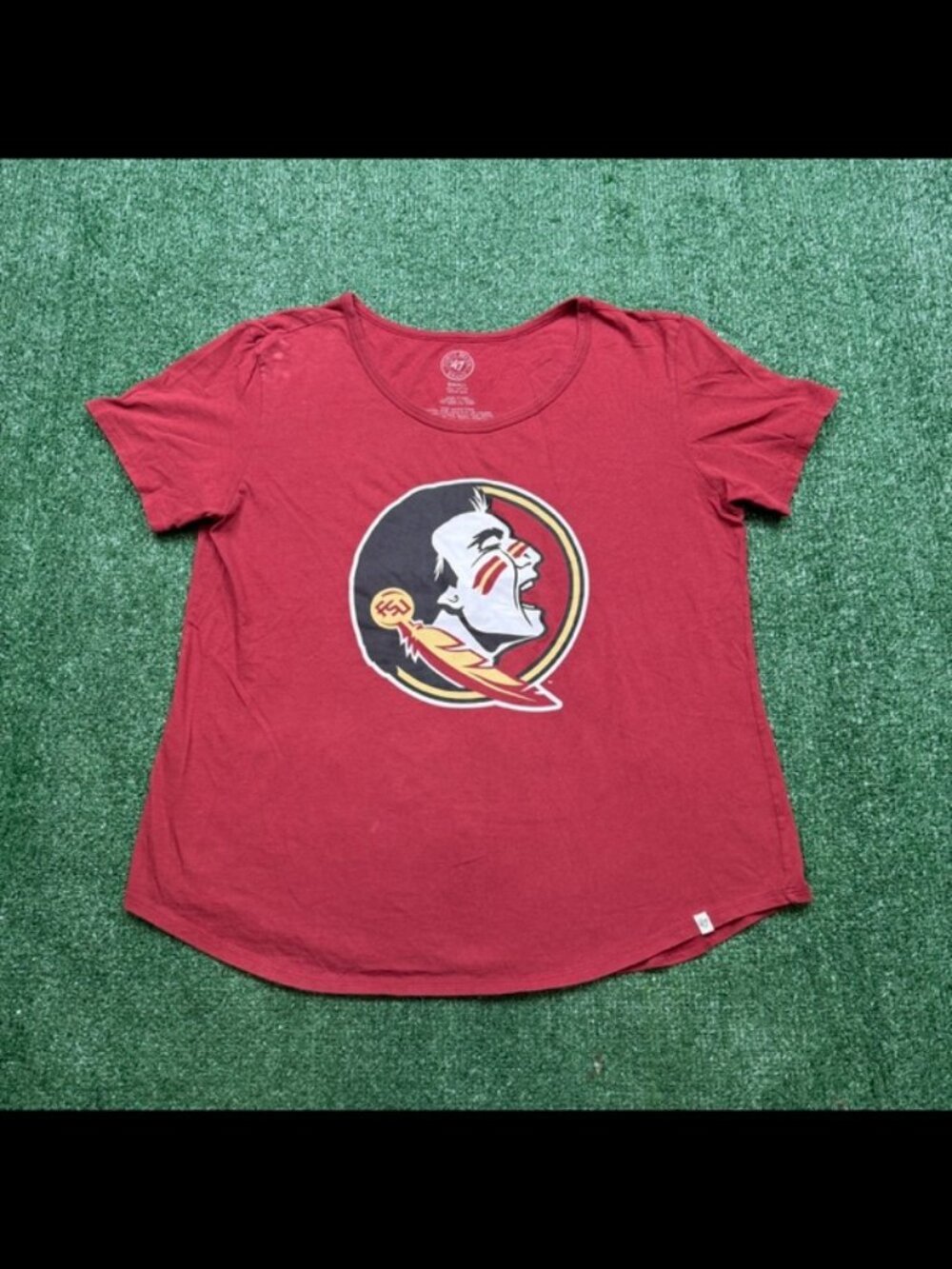 Florida State University FSU T Shirt Womens Size S Red Short Sleeve NCAA